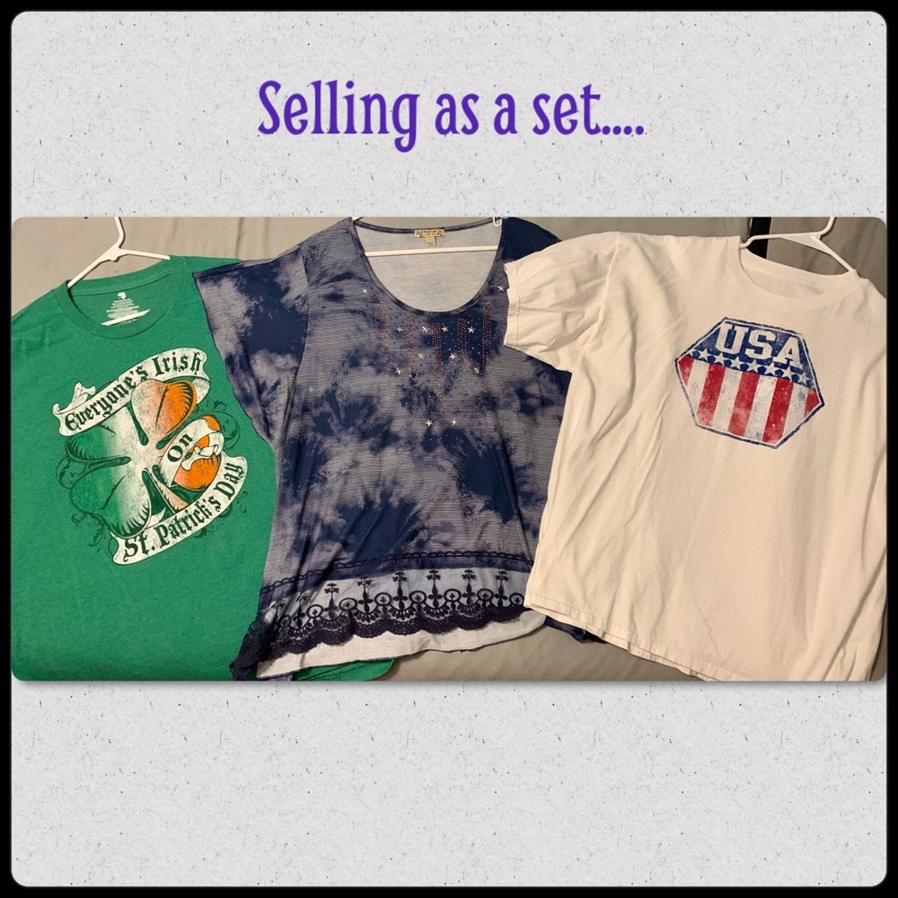 St. Patrick’s Day and Fourth of July shirts